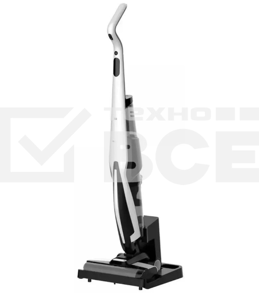 Пылесос вертикальный Deerma VXPD141 черный/белый, питание от аккумулятора, 253 Вт, уборка влажная/сухая, пылесборник 0.55 л