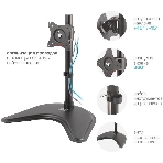 Кронштейн для мониторов Arm Media LCD-T51 черный 15'-32' макс.10кг настольный поворот и наклон верт.перемещ., фото6