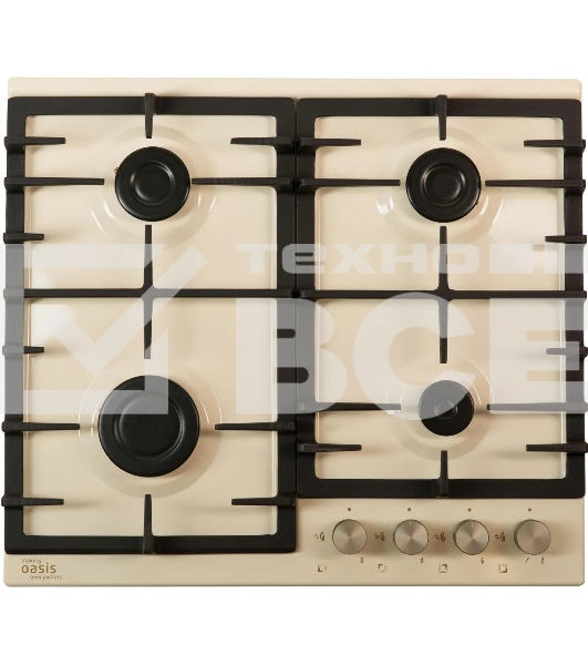 Газовая варочная поверхность Oasis P-MIRP бежевый