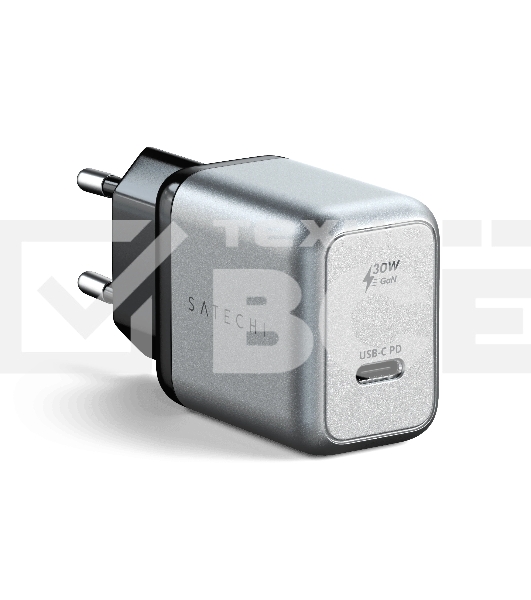 Сетевое зар./устр. Satechi USB-C GaN Wall Charger 30W 3A (PD) USB Type-C универсальное серый (ST-UC30WCM-EU)