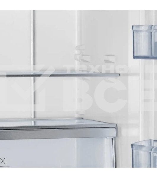 Холодильник Maunfeld MFF181NFB черный глянцевый, трехкамерный, 333/164л, морозилка сбоку, No Frost, Side by Side