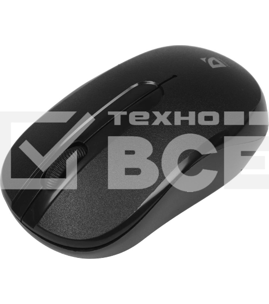 Мышь беспроводная Defender Datum MM-285 черный, 1600 dpi, радиоканал, USB, кнопки - 3