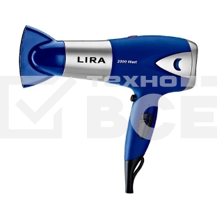 Фен LIRA LR 0703 синий/серый, 2000 Вт