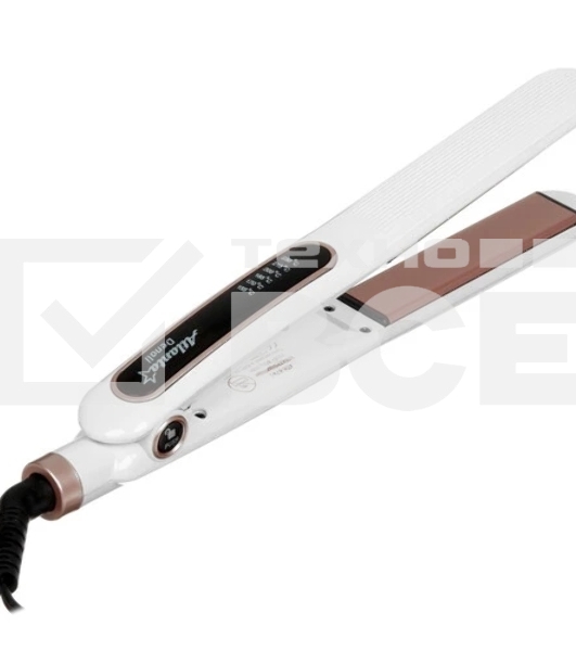 Выпрямитель для волос Atlanta ATH-6741 белый, 25 мм, 230 °C, 6 режимов