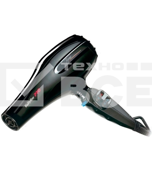 Фен BaByliss Pro Tiziano, 2300 Вт, 2 насадки, черный