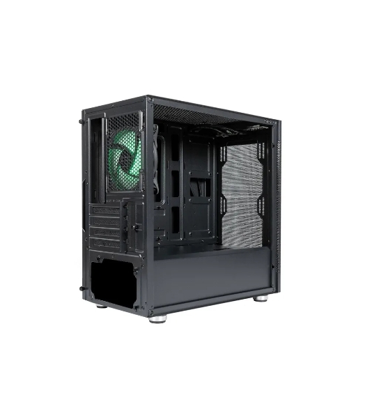 Компьютерный корпус mATX Eurocase M08 ARGB черный без БП закаленное стекло USB 3.0