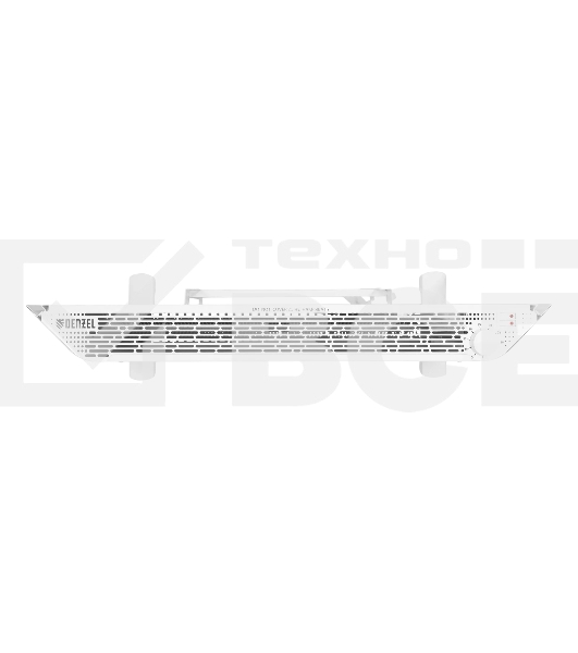 Конвектор Denzel XCE-2000 белый, 2000 Вт, 25 м2, термостат