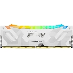 Оперативная память Kingston Fury Renegade, DDR5, 16GB (1x16GB), 6800MHz, CL36, с радиатором, RGB, белый, фото 1
