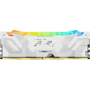 Оперативная память Kingston Fury Renegade, DDR5, 16GB (1x16GB), 6800MHz, CL36, с радиатором, RGB, белый