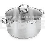 Кастрюля Rondell Zart RDS-1227, 5.1л,24см, с крышкой, стальной, фото 1