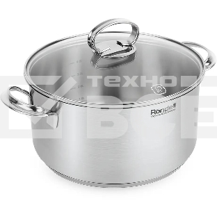 Кастрюля Rondell Zart RDS-1227, 5.1л,24см, с крышкой, стальной