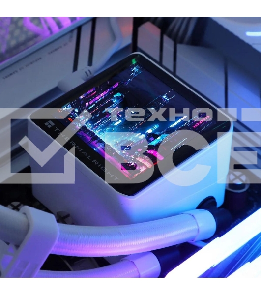 Система водяного охлаждения Thermalright Frozen Vision 360 ARGB Soc-AM5/AM4/1151/1200/2066/2011/1700 белый 4-pin 27dB Al LCD Ret (F-VISION-360-WH)