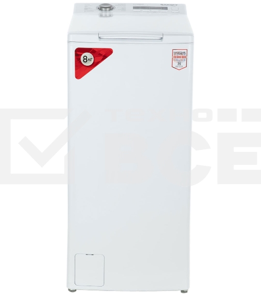 Стиральная машина Kraft Technology TCH-UMD8304W белый, загрузка вертикальная 8 кг, 1200 об/мин., класс: А