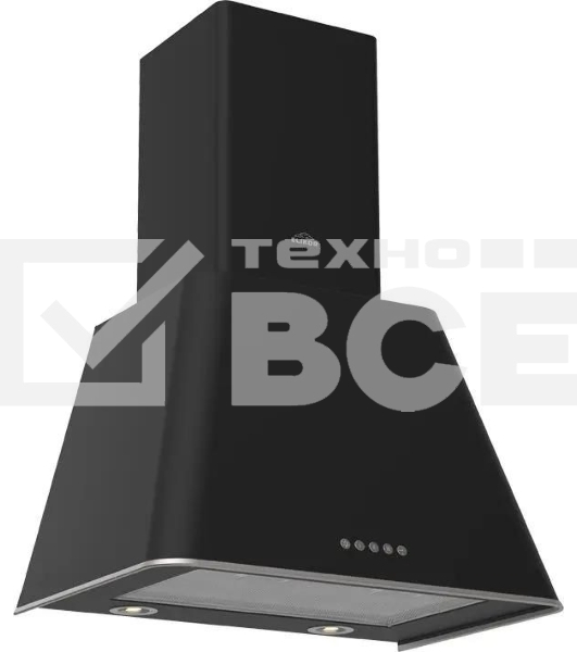 Вытяжка каминная Elikor Гамма 60П-650-Э3Д, антрацит/серебристый, кнопочное управление