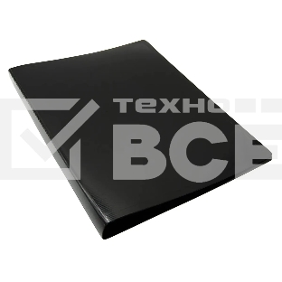 Папка с 20 прозр.вклад. Бюрократ DeLuxe DLV20BLCK A4 пластик 0.7мм черный
