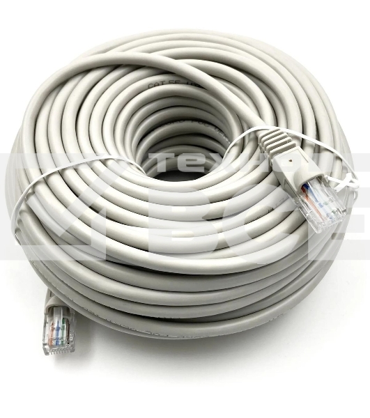 Патч-корд Buro UTP-5E-25M-G-LSZH серый UTP cat.5E RJ-45 (m)-RJ-45 (m) 25м