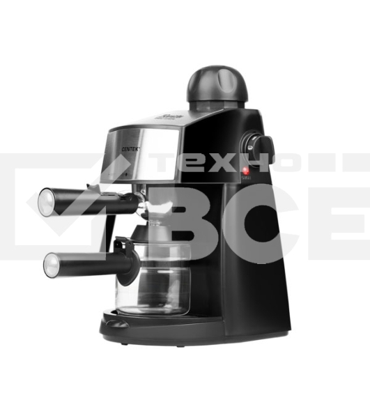 Кофеварка рожковая Centek CT-1160 черный, исп кофе - молотый, 0.24 л, 800 Вт, 3.5 Бар