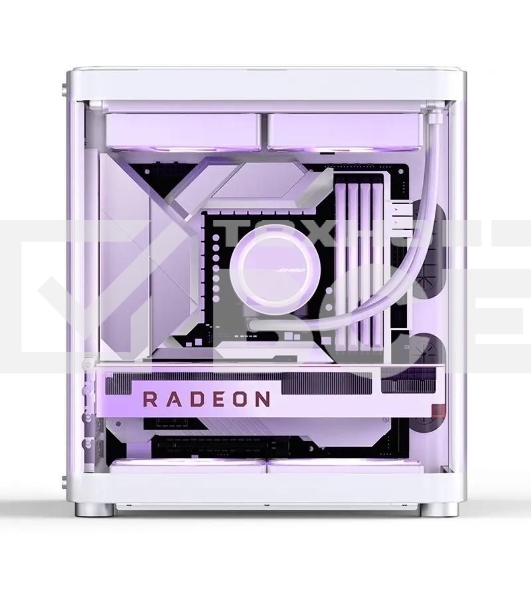 Корпус без блока питания JONSBO TK-1, Mini-Tower, TG, no fan, 1xUSB-A 3.2 + 1xUSB-C 3.2, mATX, mITX White