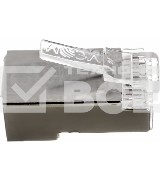 Коннектор VCOM RJ45 8P8C для FTP кабеля 5 кат. экранированные, 20шт,