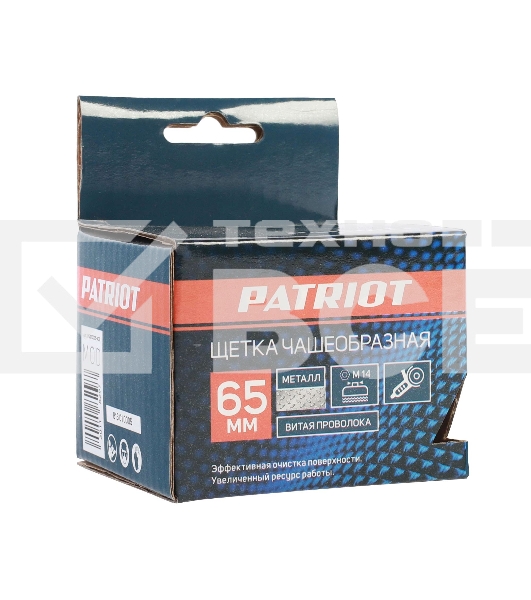 Щетка чашеобразная витая (65 мм; М14) EDGE by PATRIOT 813010005