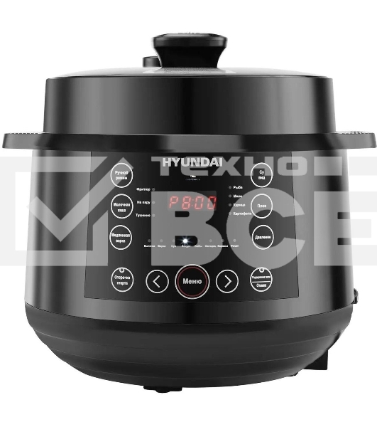 Мультиварка Hyundai HYMC-2407 5.7л 1000Вт черный/черный
