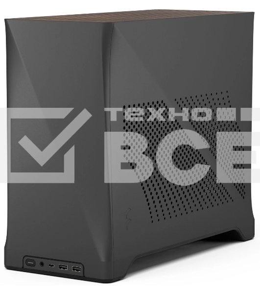 Компьютерный корпус без блока питания Fractal Design Era 2, Mini-Tower, 2x120мм, 2xUSB-A 3.0 + 1xUSB 3.2 Type-C, SFX PSU Support, mITX Charcoal Gray