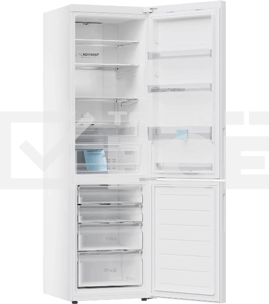 Холодильник Haier C2F620CWU1 белый двухкамерный 278/108л морозилка снизу, No Frost