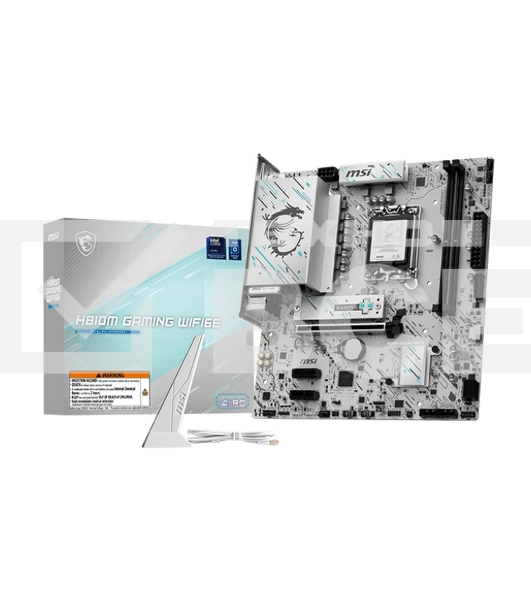 Материнская плата MSI H810M GAMING WIFI6E, LGA1851, Intel H810, 2xDDR5, 4xSATA, 1xM.2, 1xPCIe 5.0 x16, 2xPCIe 3.0 x1, 1xDP, 1xHDMI, 1x5Gb LAN, Wi-Fi 6E, Bluetooth 5.3, 1xUSB-C 20Gbps, 2xUSB-A 5Gbps, 4xUSB-A 2.0, 3x3.5 мм, 7.1, mATX