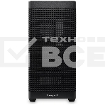 Компьютерный корпус без блока питания Case HSPD M740, Mesh Mid Tower, черный, TG, 0.6 SPCC, no fans, E-ATX, ATX, mATX, mITX, 170/400/200мм, 4x2.5