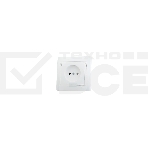 Розетка 1-м СП Мира 16А IP20 без заземл. керам. белый/белый LEZARD 701-0202-121, фото2