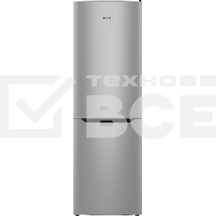 Холодильник Атлант 6621-189 серебристый двухкамерный 205/119 л морозилка снизу, капельная система