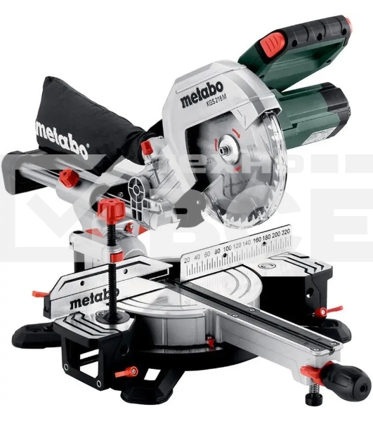 Торцовочная пила Metabo KGS 216 M 1500Вт 5000об/мин d=216мм