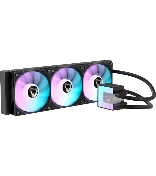 Кулер с водяным охлаждением Formula V Line ICE JET GLOW 360 BK, 360мм, 3x120мм, ARGB fans, LGA115X/1200/1700/1851, AM4/AM5