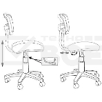 Кресло детское Бюрократ CH-W299/PK/TW-13A TW-06A TW-13A розовый спинка сетка (пластик белый), фото11