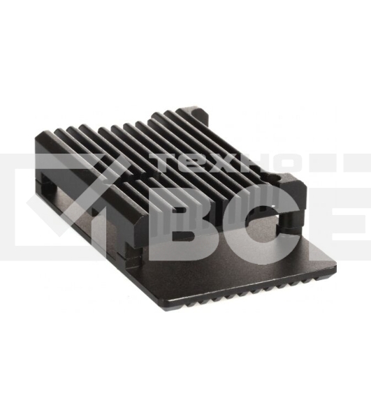 Компьютерный корпус Qumo Aluminum case without fan, Raspberry Pi 4, black(RS006)