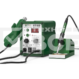 Паяльная станция BST-878D  2в1, LED-дисплей, 100-450С, 700Вт