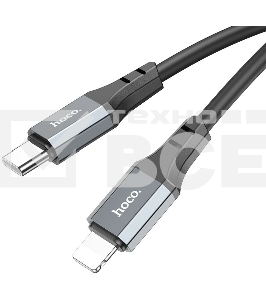 Кабель Hoco X92 Honest PD USB Type-C (m)-Lightning (m) 3м черный коробка