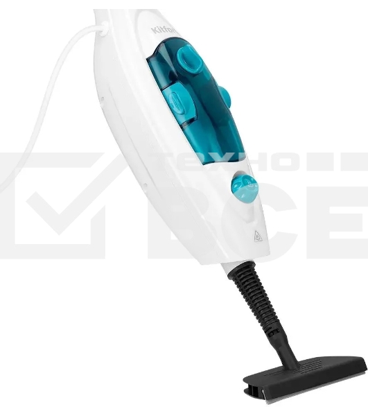 Швабра паровая Kitfort КТ-3908 белый/бирюзовый