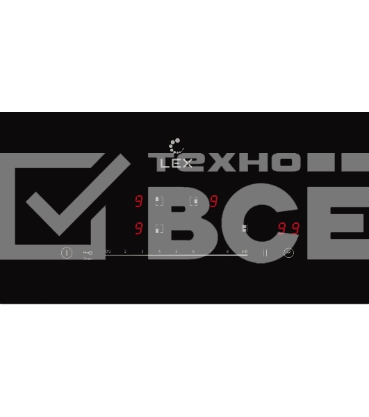 Индукционная варочная панель LEX EVI 631A BL, независимая, черный