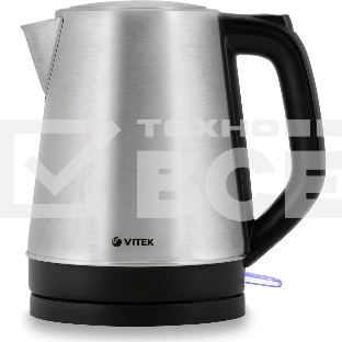 Чайник электрический Vitek VT-7040 ST, 2200Вт, серебристый