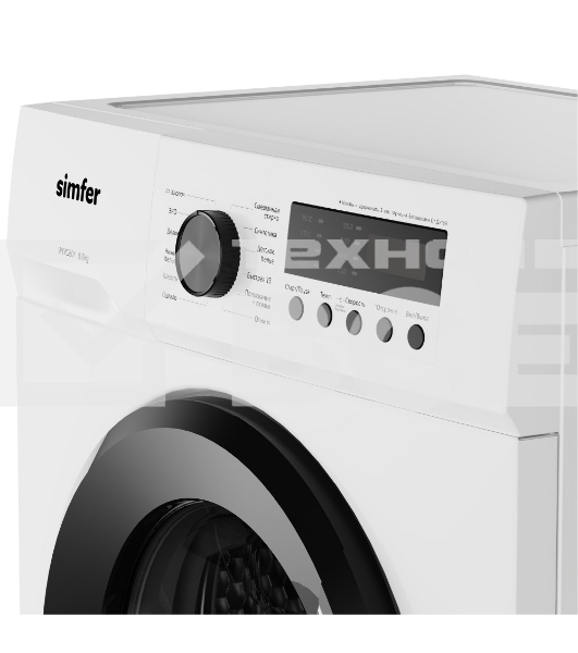 Стиральная машина Simfer WWC601 белый, загрузка фронтальная 6 кг, 1000 об/мин, класс: А++