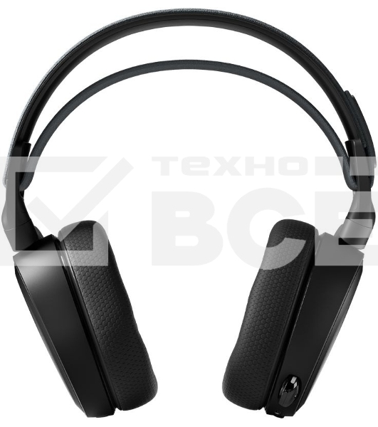 Наушники с микрофоном Steelseries Arctis 7+ черный мониторные Radio оголовье (61470)