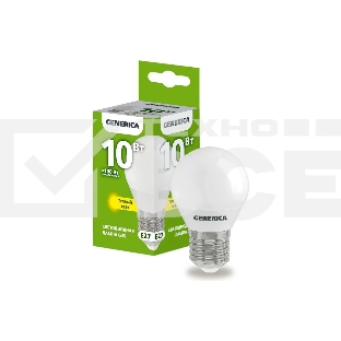 Лампа светодиодная GENERICA LL-G45-10-230-30-E27-G G45 10 Вт шар 3000К E27 230В