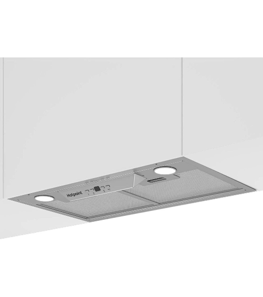 Встраиваемая вытяжка Hotpoint HPAE 52FLB X, управление сенсорное, Серебристый