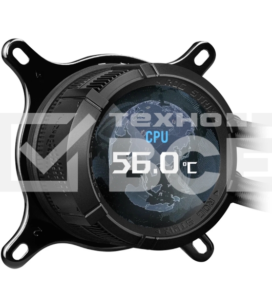 Жидкостная система охлаждения ASUS ROG STRIX LC III 360 ARGb LCD 90RC00W1-M0UAY0 черный 120мм алюминий+медь 2200rpm 36db 4-pin