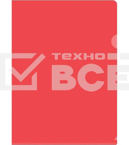 Папка-уголок Silwerhof Eco тисненый A4 пластик 0.12мм красный