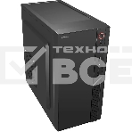 Компьютерный корпус Digma DCC-MN306 черный без БП mATX 1x80мм 1x92мм 2x120мм 2xUSB 2.0 1xUSB 3.0 audio, фото 1