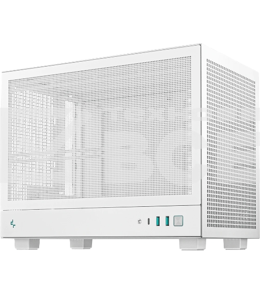 Компьютерный корпус Deepcool CH160 MESH WH без БП, белый, MINI-ITX