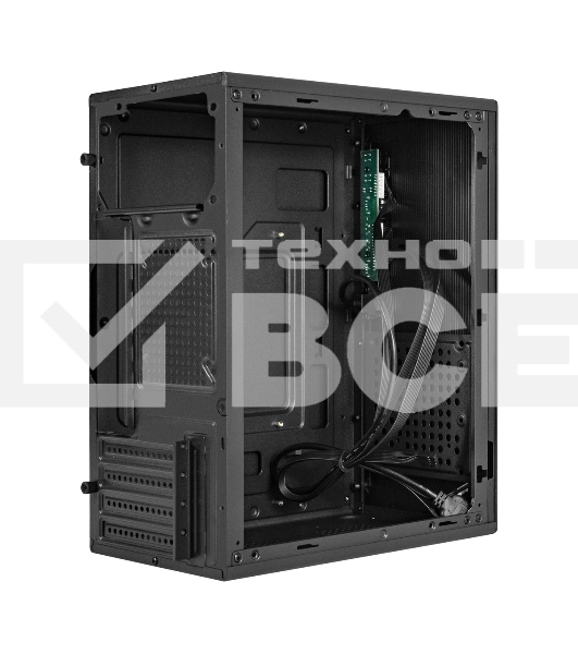 Компьютерный корпус Minitower ExeGate BAA-303MU-UNS350 (mATX, БП UNS350 с вент. 12см, 2*USB+1*USB 3.0, HD Audio, черный)
