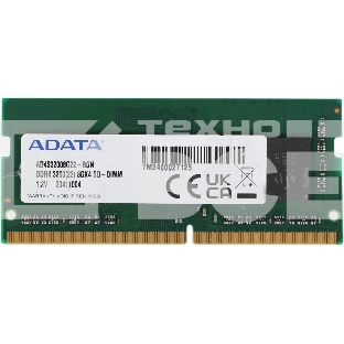 Оперативная память ADATA, DDR4, 8GB (1x8GB), 3200MHz, CL22, SO-DIMM, OEM